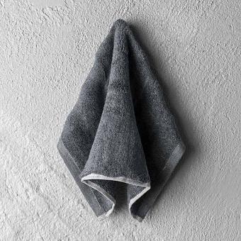 Полотенце-салфетка Ash Ribbed Washcloth Towel Anthracite 30x40 cm
