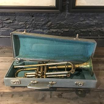 Винтажная труба в чехле Vintage Trumpet In Case 2