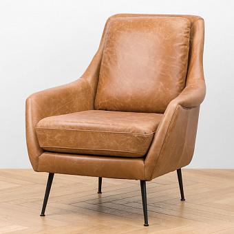 Кресло Geneva Chair натуральная кожа Chestnut Tan