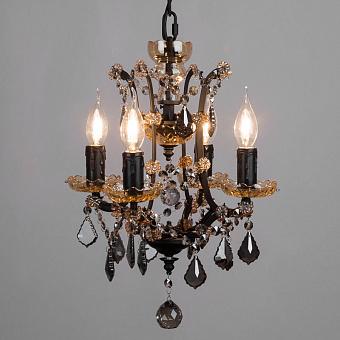 Люстра Crystal Chandelier Extra Small хрусталь и металл Grey-Gold Crystal and Matte Black Metal