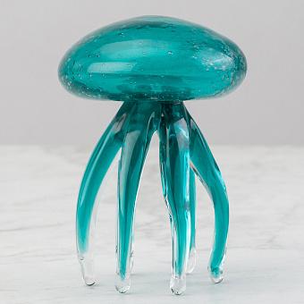 Статуэтка Glass Turquoise Jellyfish Small
