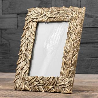 Рамка для фото Picture Frame With Golden Leaves Small