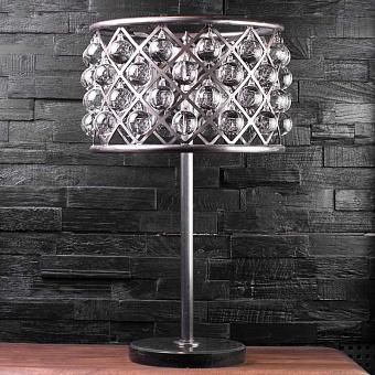 Настольная лампа Zig Zag Table Lamp Large хрусталь и металл Clear Crystal and Natural Metal