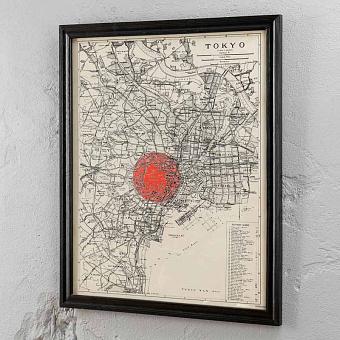 Картина-принт Map Tokyo Small дуб Black Oak