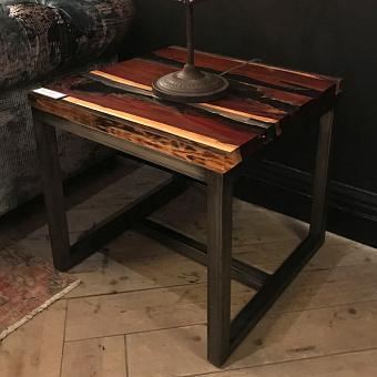 Прикроватный столик Trapt Side Table, Matt Black дерево Burnt Sienna