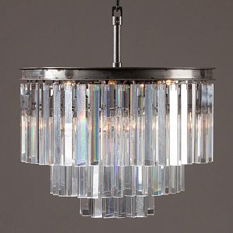Люстра Odeon Chandelier 3 Rings хрусталь и металл Clear Crystal and Natural Metal