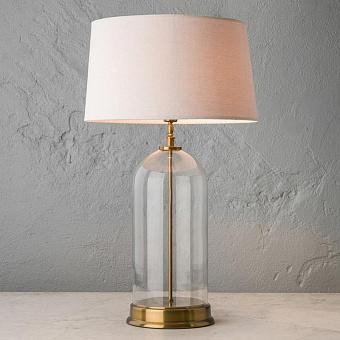 Настольная лампа Kazan Glass Dome Brass Base Table Lamp With Shade