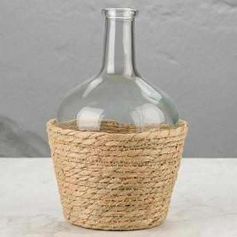 Ваза Bottle Vase In Basket Medium