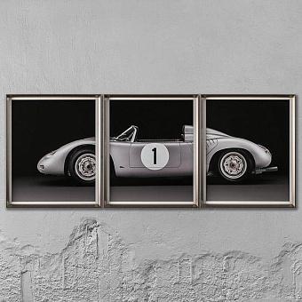 Модульный фото-принт Set Of 3 Porsche 718 RSK, Pewter Frame discount