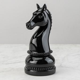 Статуэтка Chess Horse Shiny Black