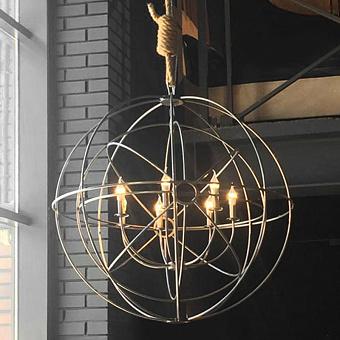 Люстра Gyro Chandelier Double металл Natural Metal