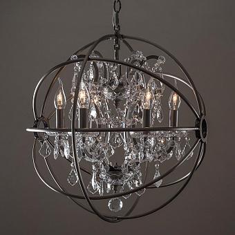 Люстра Gyro Crystal Chandelier Small хрусталь и металл Clear Crystal and Natural Metal