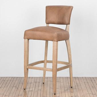 Барный стул Mimi Barstool, Weathered Wood натуральная кожа Destroyed Raw