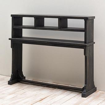 High Black Console With Compartments