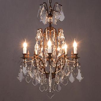 Люстра Baroque Chandelier Small хрусталь и металл Clear Crystal and Antique Rust