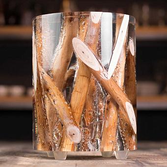 Прикроватный столик F163 Kisimi Driftwood Logs Cylinder Side Table акриловое стекло Acrylic