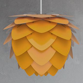 Подвесной светильник Aluvia Hanging Lamp With White Cord Medium алюминий Saffron Yellow Aluminium