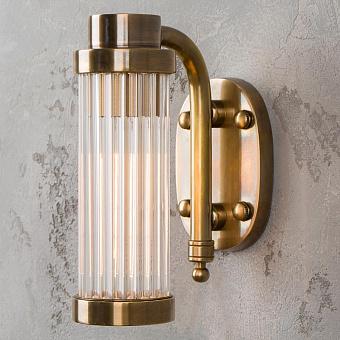 Бра Watson Wall Lamp Brass Patina And Glass Tubes
