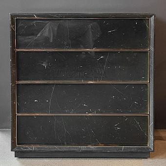 Комод Colosseum Chest 4 Drawer discount мрамор Black Polished Marble