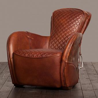 Кресло Saddle Easy Chair натуральная кожа Bull And Bull Nubuck