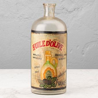 Бутыль Handpainted Glass Bottle Huile D'Olive