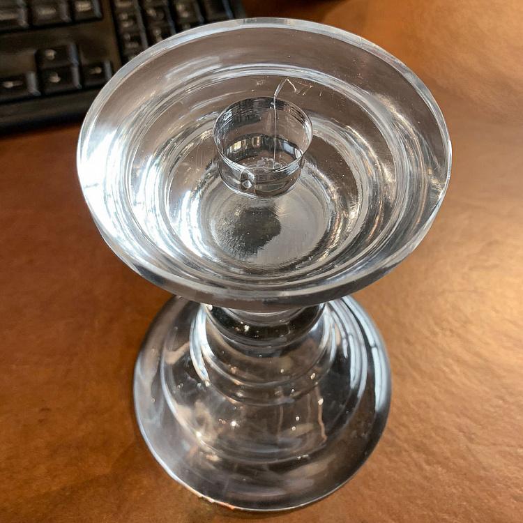 Clear Glass Candleholder Diabolo discount