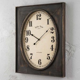 Apsley House Oval Clock In Rectangular Frame