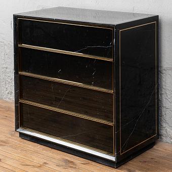 Комод Colosseum Chest 4 Drawer мрамор Black Polished Marble
