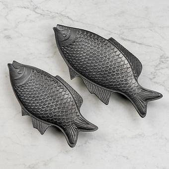 Набор из 2-х блюд Set Of 2 Fish Bronze Trays