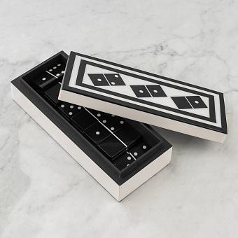 White Box With Black Domino