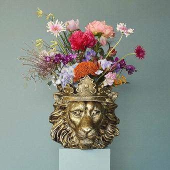 Ваза Lion Head Clarence Vase Gold