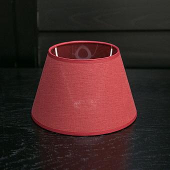 Абажур Lamp Shade Red Linen 20 cm