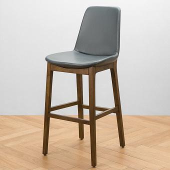 Барный стул Porto Bar Chair искусственная кожа Blue