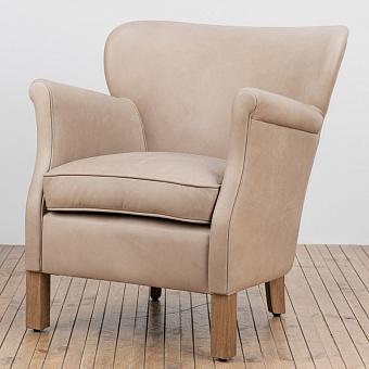 Кресло Greenwich Chair натуральная кожа Freehand Washed Mushroom