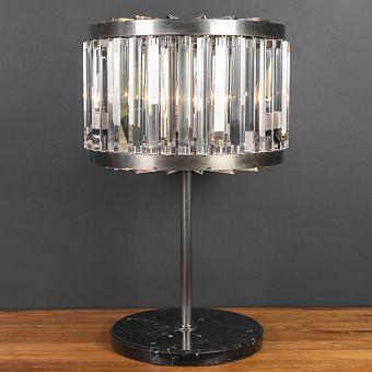 Настольная лампа Rex Table Lamp Large хрусталь и металл Clear Crystal and Natural Metal