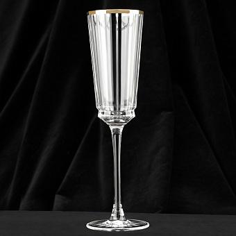 Бокал Macassar Champagne Glass With Golden Rim