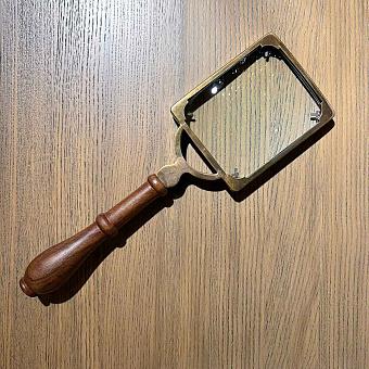 Лупа Square Magnifier With Wooden Handle discount