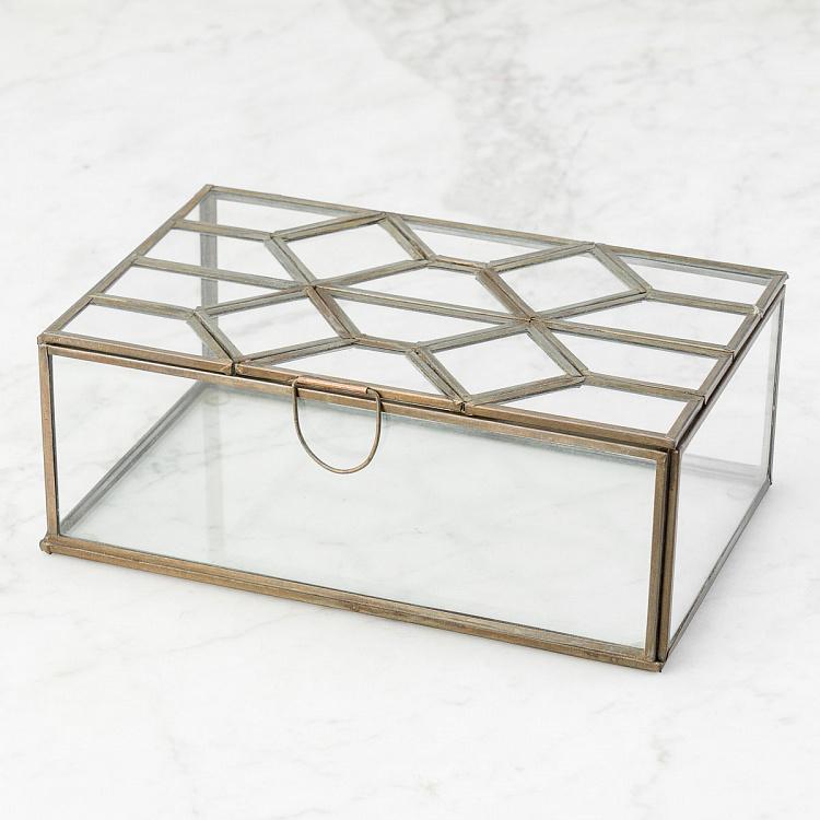 Glass Box With Losange Lid