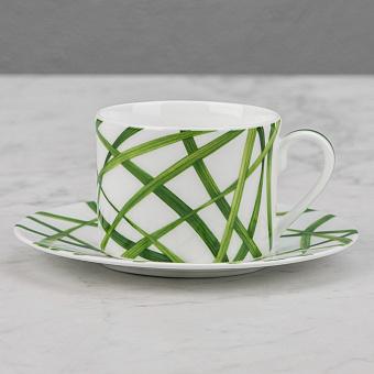 Чайная пара Life In Green Tea Cup And Saucer