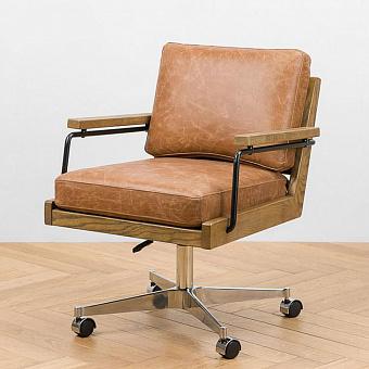 Рабочее кресло Architect Office Chair, Ash Ochre Brown натуральная кожа Chestnut Tan