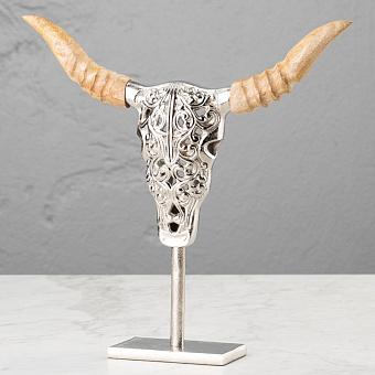 Статуэтка Skull Bull Engraved On Stand