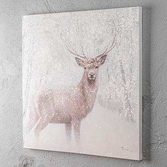 Картина акрилом Canvas Acrylic Painting Deer In Snow