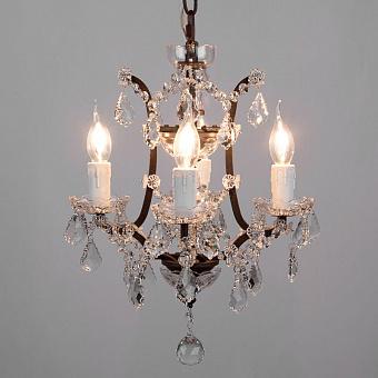 Люстра Crystal Chandelier Extra Small хрусталь и металл Clear Crystal and Antique Rust