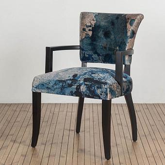 Стул Mimi Dining Chair With Arms, Black Wood полиэстер Faded And Degraded Melting Paisley