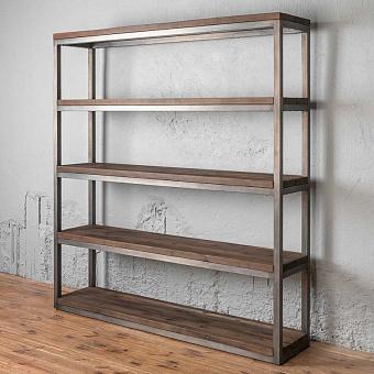 Стеллаж Axel Mk3 Double Bookcase сосна Genuine Reclaimed Vintage Boat Wood - Natural