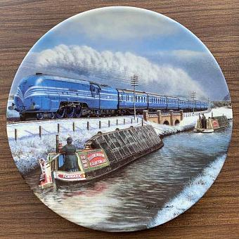 Винтажная тарелка Vintage Plate Winter Greetings