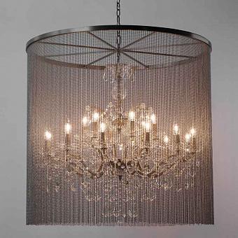Люстра Chainmail Crystal Chandelier Medium хрусталь и металл Clear Crystal and Natural Metal