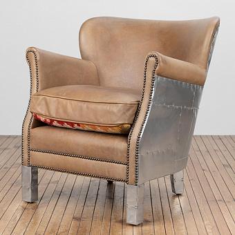 Кресло Professor Chair, Spitfire натуральная кожа Destroyed Raw