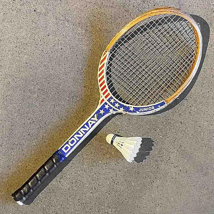 Vintage Racket And Shuttlecock 6