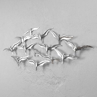 Настенное украшение Swarm Of Seagulls Silver